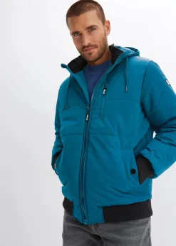 Herren bonprix Jacken & Mäntel|Große Größen|Winter-Steppjacke in Blousonform mit Kapuze