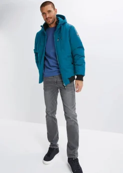 Herren bonprix Jacken & Mäntel|Große Größen|Winter-Steppjacke in Blousonform mit Kapuze