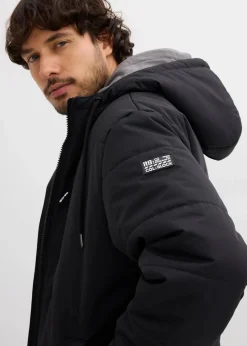 Herren bonprix Große Größen|Jacken & Mäntel|Winter-Steppjacke in Blousonform mit Kapuze