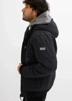 Herren bonprix Große Größen|Jacken & Mäntel|Winter-Steppjacke in Blousonform mit Kapuze