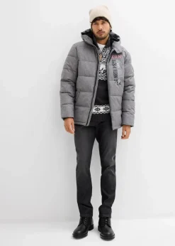 Herren bonprix Große Größen|Jacken & Mäntel|Winter-Steppjacke mit Kapuze