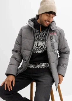Herren bonprix Große Größen|Jacken & Mäntel|Winter-Steppjacke mit Kapuze