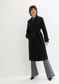 Hot Winter-Trenchcoat in Wolloptik Damen Bekleidung·Hosen|Jacken & Mäntel