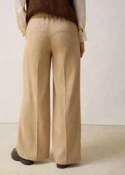 Damen bonprix Bekleidung·Kleider|Hosen|Wollhose mit Fischgratmuster