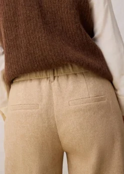 Damen bonprix Bekleidung·Kleider|Hosen|Wollhose mit Fischgratmuster