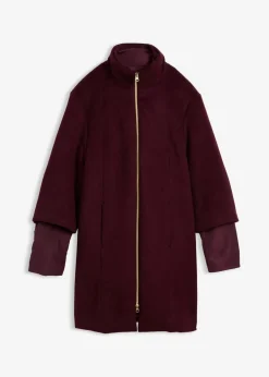 Damen bonprix Bekleidung·Hosen|Jacken & Mäntel|Wollmantel mit Daunen-Innenjacke (2tlg. Set)