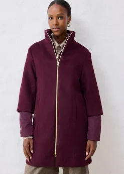 Damen bonprix Bekleidung·Hosen|Jacken & Mäntel|Wollmantel mit Daunen-Innenjacke (2tlg. Set)