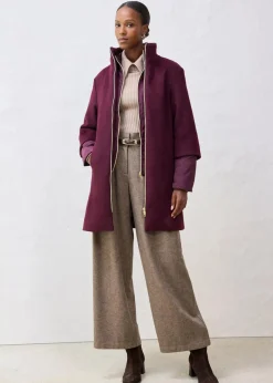 Damen bonprix Bekleidung·Hosen|Jacken & Mäntel|Wollmantel mit Daunen-Innenjacke (2tlg. Set)