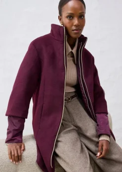 Damen bonprix Bekleidung·Hosen|Jacken & Mäntel|Wollmantel mit Daunen-Innenjacke (2tlg. Set)