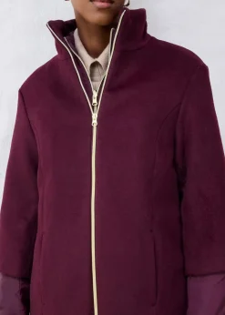 Damen bonprix Bekleidung·Hosen|Jacken & Mäntel|Wollmantel mit Daunen-Innenjacke (2tlg. Set)