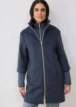 Best Wollmantel mit Daunen-Innenjacke (2tlg. Set) Damen Jacken & Mäntel|Bekleidung·Hosen