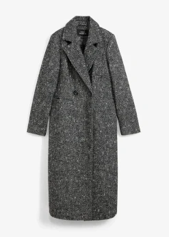 Damen bonprix Bekleidung·Hosen|Jacken & Mäntel|Wollmantel mit Struktur