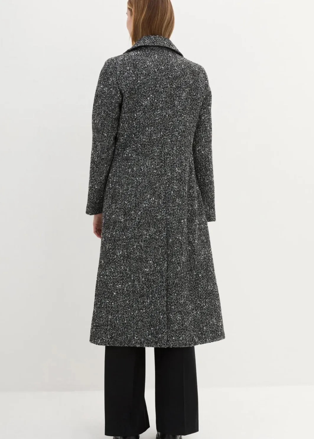 Damen bonprix Bekleidung·Hosen|Jacken & Mäntel|Wollmantel mit Struktur