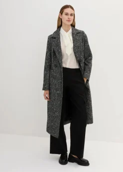 Damen bonprix Bekleidung·Hosen|Jacken & Mäntel|Wollmantel mit Struktur