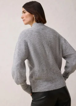 Hot Wollpullover mit Alpakawolle Damen Pullover & Strickjacken|Strickmode