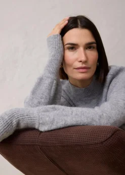 Hot Wollpullover mit Alpakawolle Damen Pullover & Strickjacken|Strickmode