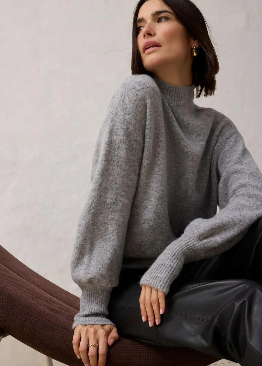 Hot Wollpullover mit Alpakawolle Damen Pullover & Strickjacken|Strickmode