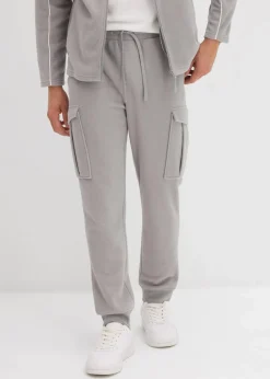 Herren bonprix Große Größen|Outdoorbekleidung|wärmende Cargohose in Fleece-Qualität, Regular Fit