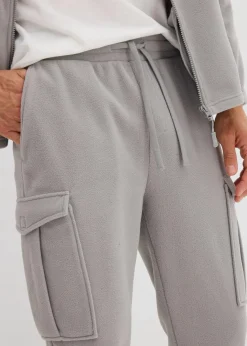 Herren bonprix Große Größen|Outdoorbekleidung|wärmende Cargohose in Fleece-Qualität, Regular Fit