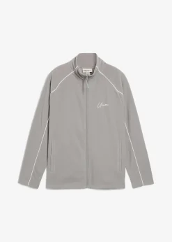 Outlet Wärmende Fleecejacke mit sportiven Details Herren Große Größen|Outdoorbekleidung