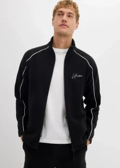 Discount Wärmende Fleecejacke mit sportiven Details Herren Sweat|Jacken & Mäntel