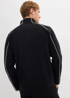 Discount Wärmende Fleecejacke mit sportiven Details Herren Sweat|Jacken & Mäntel