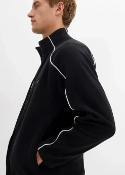 Discount Wärmende Fleecejacke mit sportiven Details Herren Sweat|Jacken & Mäntel