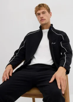 Discount Wärmende Fleecejacke mit sportiven Details Herren Sweat|Jacken & Mäntel