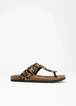 New Zehenstegpantoletten mit bequemem Fußbett Damen Sommerschuhe