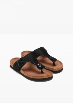 Discount Zehenstegpantoletten mit Glitzer Damen Strandmode|Sommerschuhe