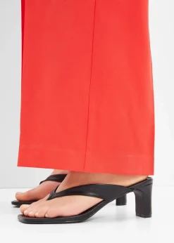 Damen bonprix Sommerschuhe|Zehenstegpantoletten mit Blockabsatz