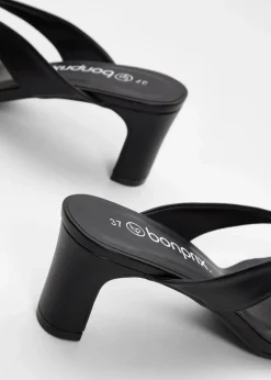 Damen bonprix Sommerschuhe|Zehenstegpantoletten mit Blockabsatz