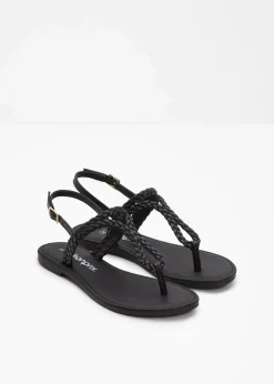 Online Zehenstegsandalen in Flecht-Optik Damen Sommerschuhe|Strandmode