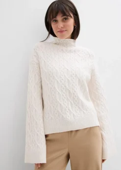 Damen bonprix Bekleidung·Umstandsmode|Bekleidung·Jeans|Zopfstrick Pullover