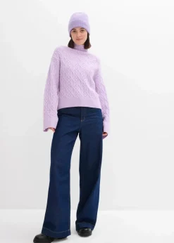 Damen bonprix Bekleidung·Umstandsmode|Bekleidung·Jeans|Zopfstrick Pullover