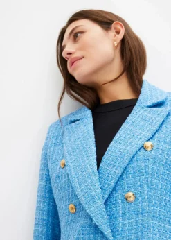 Hot zweireihiger Bouclé-Blazer Damen Bekleidung·Basics|Blazer